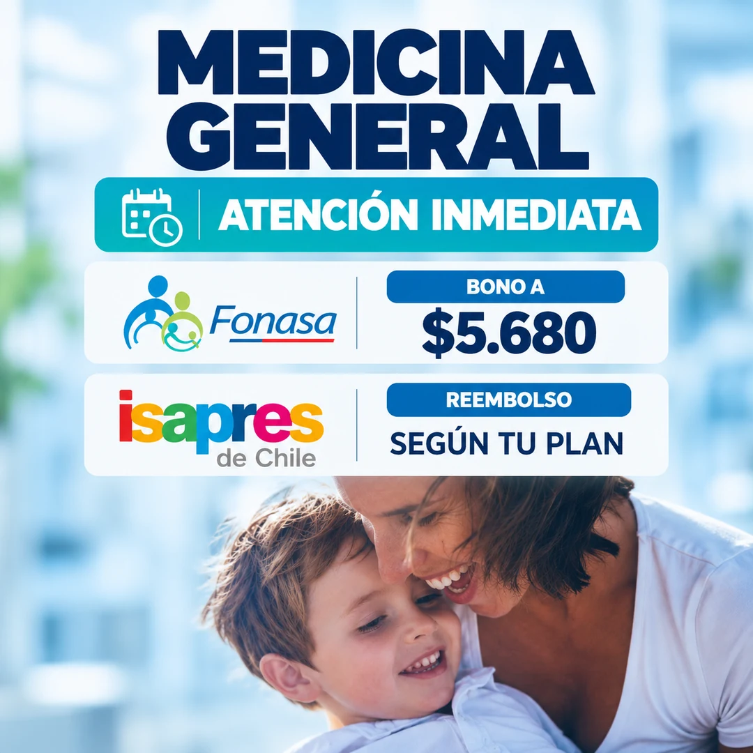 Medicina general con atención inmediata en Bestmed Viña del Mar, bono Fonasa a $5.680